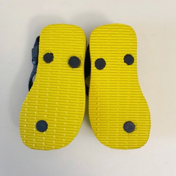 ♦️3 for $15♦️ Havaianas Infant Flip Flop Blue Yellow Sandals ~ 5 - Picture 6 of 8